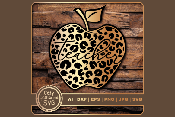 A Leopard Print Apple for Teacher Appreciation Gifts