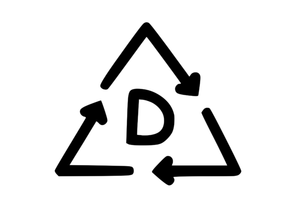 Recycle Symbol with Playful Mono D: A Design Review