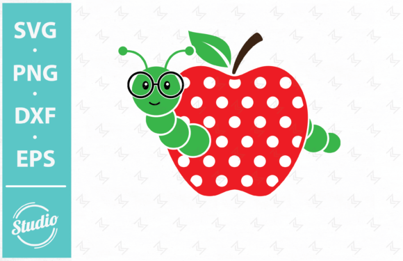 The Apple and Worm: A Crafty Design with Classic Charm